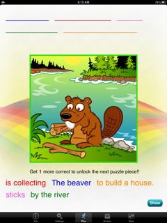 Rainbow sentences-beaver